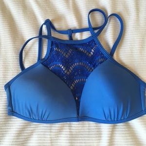 ROYAL BLUE MESH BIKINI TOP